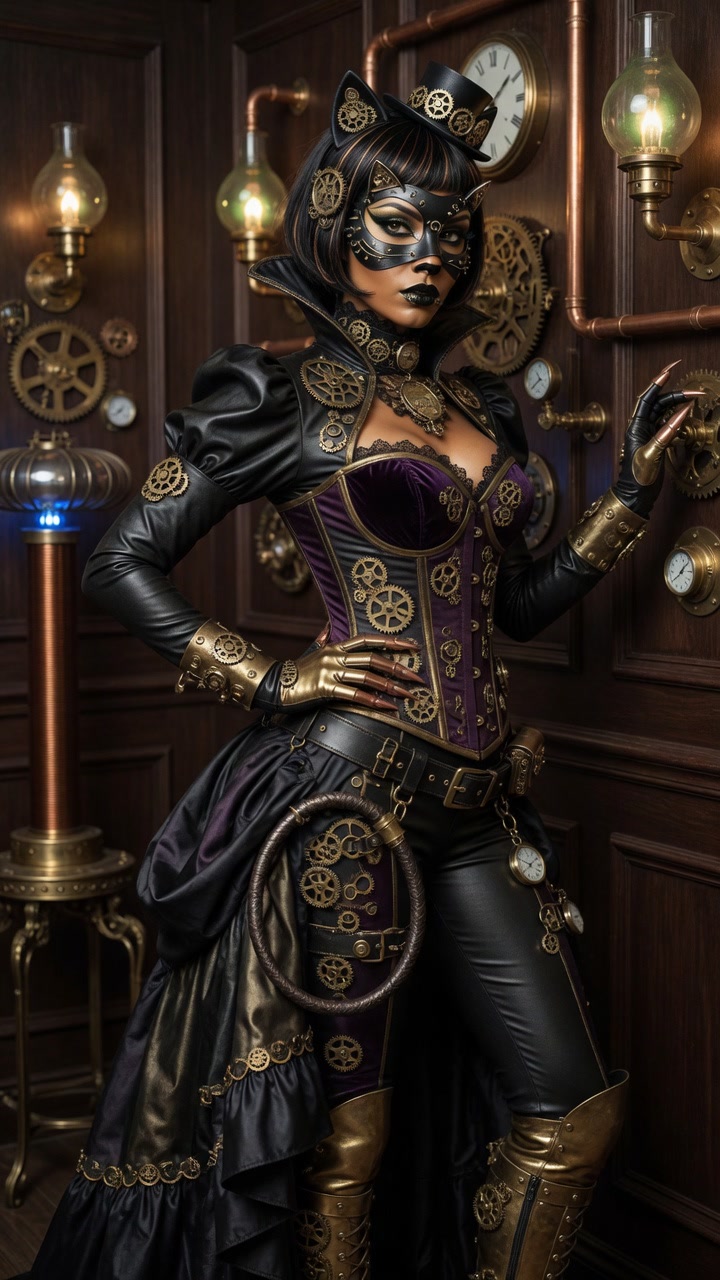 Catwoman — Steampunk Parlor