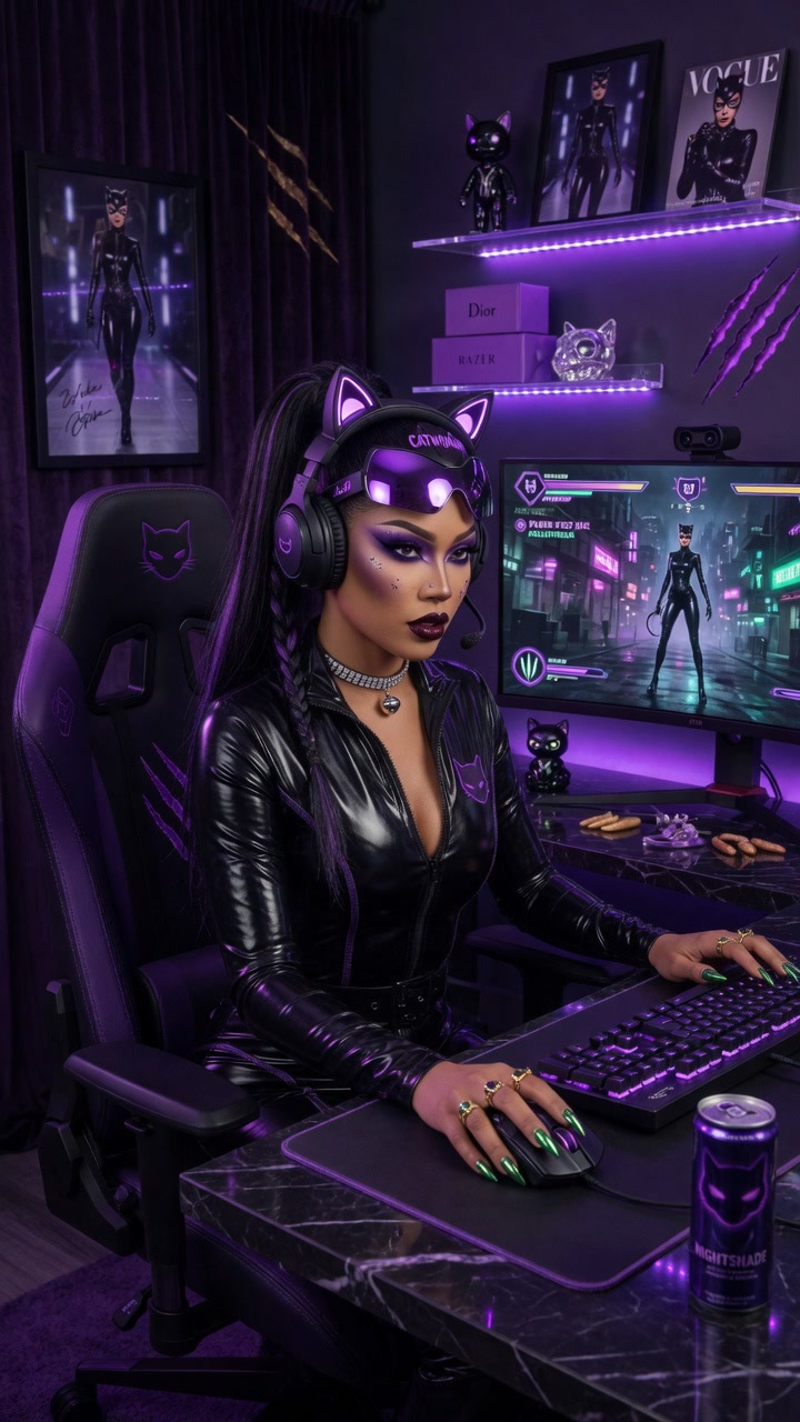 Catwoman — Gaming Setup