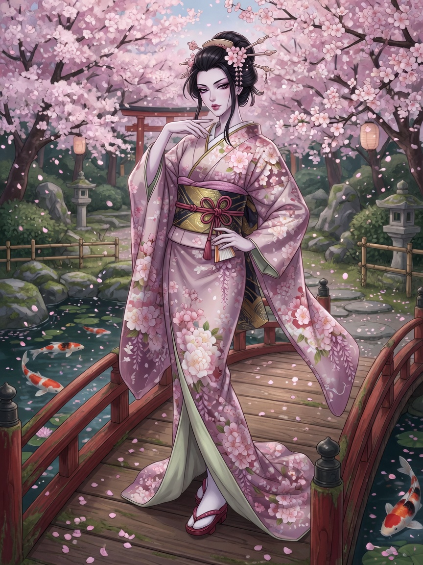 Fashion 07 Kimono Garden