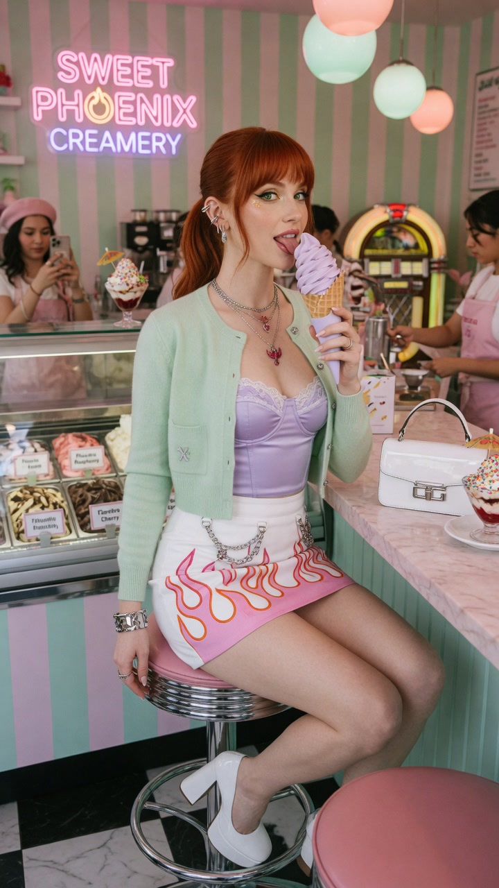 Jean Grey — Ice Cream Parlor