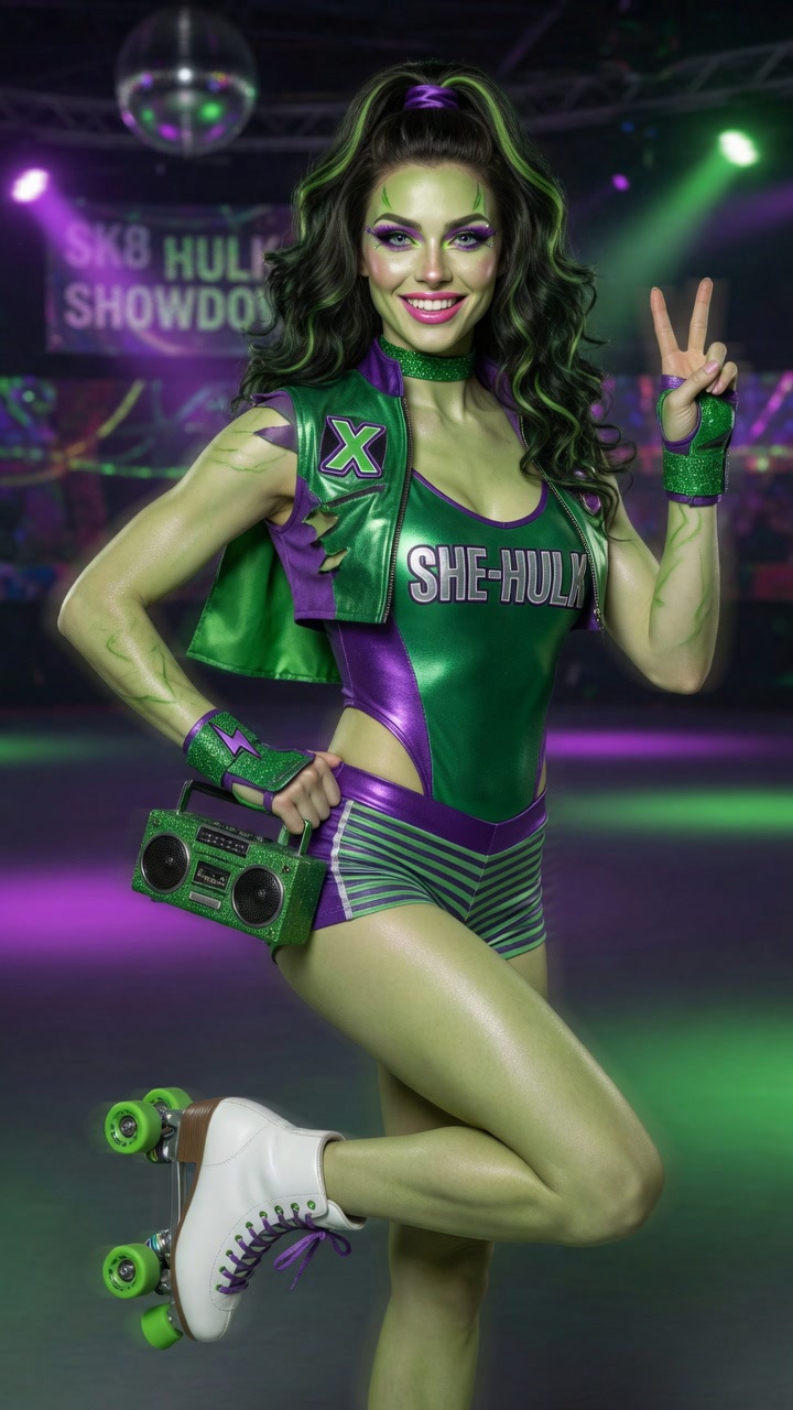 She-Hulk — Roller Skating