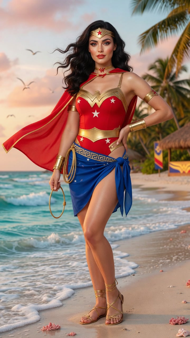 Wonder Woman — Beachwear