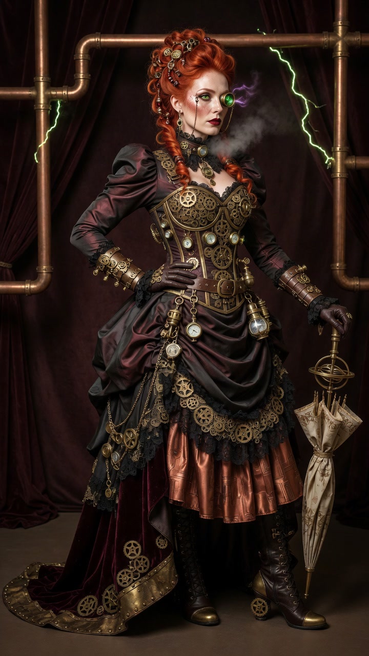 Scarlet Witch — Steampunk Victorian