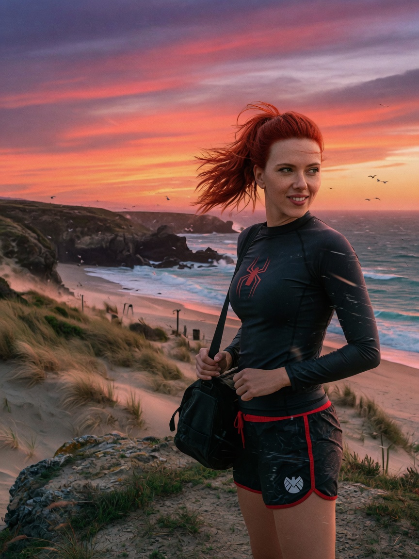 Black Widow — Superhero Beach 09